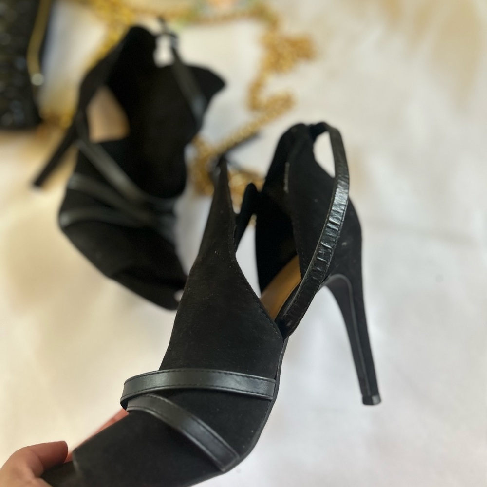 christian siriano Elegant Black Women's Heels 7.5
